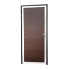 Porta de Alumínio Lambril Super 210cm X 90cm Brimak Abertura Direita