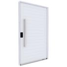 Porta de Alumínio Pivotante com Puxador de 1m Fechadura Digital 225cm x 130cm Lucasa Eccellente Branco Porta de Alumínio Pivotante com Puxador de 1m Fechadura Digital 225cm x 130cm Lucasa Eccellente Branco