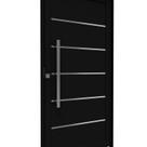 Porta de Alumínio Pivotante Lambri 215cm X 105 com Friso e Puxador de 80cm Lucasa Ideale