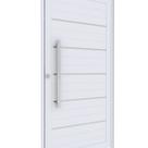 Porta de Alumínio Pivotante Lambri 215cm X 105cm Friso e Puxador de 80cm Lucasa Ideale