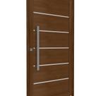 Porta de Alumínio Pivotante Lambri 215cm X 105cm Friso e Puxador de 80cm Lucasa Ideale