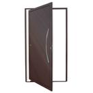Porta de Alumínio Pivotante Lambril 210x100cm com Puxador Super Corten Savana Brimak Porta de Alumínio Pivotante Lambril 210x100cm com Puxador Super Corten Savana Brimak