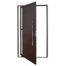Porta de Alumínio Pivotante Lambril 210x120cm com Puxador Corten Super Visione Brimak