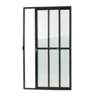 Porta de Correr 2 Folhas Super Vidro Liso 210cm X 120cm Brimak
