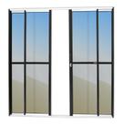 Porta de Correr 4 Folhas Super Vidro Reflex 210cm X 240cm Brimak