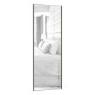 Porta De Correr 80cm Com Espelho, Puxador Inox