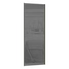 Porta De Correr 80cm Com Prata E Puxador Inox S/Kit Ferragem
