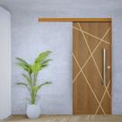 Porta de Correr Agatha Trilho Embutir Puxador Tubolar 800 Mm Cromado 120 X 210 Abertura Direita Porta de Correr Agatha Trilho Embutir Puxador Tubolar 800 Mm Cromado 120 X 210 Abertura Direita