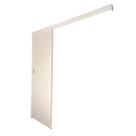 Porta de correr branco prime 70x210 kit madeira completa