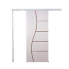 Porta De Correr Branco Prime Frisada F07 210x110
