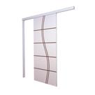 Porta De Correr Branco Prime Frisada Fs Duplo 210x100