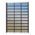 Porta de Correr com Travessas 3 Folhas 1/3 Super Vidro Reflex 210cm X 120cm Brimak Porta de Correr com Travessas 3 Folhas 1/3 Super Vidro Reflex 210cm X 120cm Brimak
