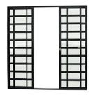 Porta de Correr com Travessas 4 Folhas Super Vidro Liso 210cm X 200cm Brimak