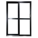 Porta de Correr de Aço 215x160cm com Vidro Ideal Crv Esquadrias Abertura Direita Porta de Correr de Aço 215x160cm com Vidro Ideal Crv Esquadrias Abertura Direita