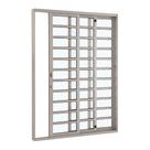 Porta de Correr Divisão Horizontal Alumínio 216 x 200 x 12,5 cm 3 Folhas Direita Alumifort Sasazaki