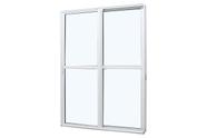 Porta de Correr em Alumínio Branco Duraline Fix 210x120x8,2cm 2 Folhas Direita Jap