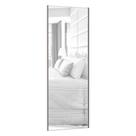 Porta de Correr Individual 80cm com Espelho, Puxador Champagne e Kit Ferragem Prime Plus Luciane