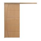Porta De Correr P- Verniz Frisada Belissima 210x60