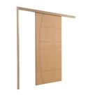 Porta De Correr P- Verniz Frisada Belissima 210x80