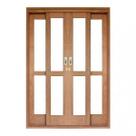 Porta de Correr Panorâmico 4 Folhas Cedro Arana 215cmx180cmx14cm Madersilva Porta de Correr Panorâmico 4 Folhas Cedro Arana 215cmx180cmx14cm Madersilva