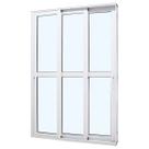 Porta de Correr Perfecta 3 Folhas Liso 215x200cm Branca - 1078-3375 - JAP