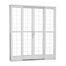 Porta de Correr Quadriculada em Aço 217 x 200 x 12 cm 4 Folhas Kompacta Sasazaki
