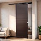 Porta de Correr Suspensa 210x100cm Lambril Dir L.25 Brimak Abertura Direita