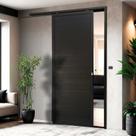 Porta de Correr Suspensa 210x100cm Lambril Dir L.25 Brimak Abertura Direita