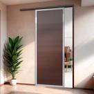 Porta de Correr Suspensa 210x80cm Lambril Dir L.25 Brimak Abertura Direita