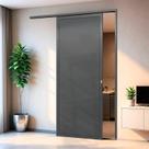 Porta de Correr Suspensa 210x80cm Lambril Esq L.25 Brimak Abertura Esquerda