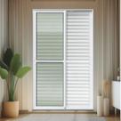 Porta de Correr Venez. 3 Folhas Moveis 210 X 120 Elite com Fecho Automático Vidro Liso