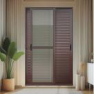 Porta de Correr Venez. 3 Folhas Moveis 210 X 200 Elite com Fechadura Tetra Vidro Liso