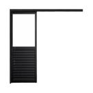 Porta de Correr Veneziana de Aluminio 215x90cm com Vidro Mini Boreal