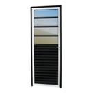 Porta de Cozinha Linha 25 Vidro Reflex 210cm x 80cm Brimak Abertura Direita Mix Preto Porta de Cozinha Linha 25 Vidro Reflex 210cm x 80cm Brimak Abertura Direita Mix Preto