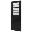 Porta de Giro Basculante Perfecta 80x215cm Preta Direita - 1070-5713 - JAP
