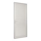 Porta de Giro com Lambris Horizontais em Alumínio 216 x 88 x 5,4 cm Direita Alumifort Sasazaki