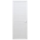 Porta de Giro com Veneziana Caribe 215x80cm Direita Vedada Branca - 1065-3022 - JAP