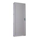 Porta de Giro em Aço Laminada 215 x 85 x 14 cm Direita Branco Prática MMachado