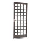 Porta de Giro Quadriculada em Aço 217 x 87 x 12 cm Direita Belfort Sasazaki