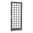 Porta de Giro Quadriculada em Aço 217 x 87 x 6,5 cm Esquerda Belfort Sasazaki