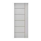 Porta de Madeira 210x82cm Mso Eucaplac Frisada Elegance Eucatex