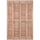 Porta de Madeira Balcão Pantográfica 213x120cm com Batente de 14cm Ewk 466 Rondosul Ambos os Lados