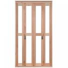 Porta de Madeira Balcão Pantográfica 213x120cm com Batente de 9,4cm Ewk 486 Rondosul Ambos os Lados