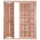 Porta de Madeira Balcão Pantográfica 213x120cm com Batente De14cm Ewk 470 Rondosul Ambos os Lados