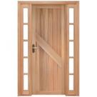 Porta de Madeira Lambril 213x134cm com Batente 9,4cm Ewk P14 M34 Rondosul Abertura Direita