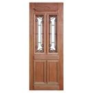Porta de Madeira Maciça Duquesa Com Grade Casmavi de Cedro Arana - 2.10 (A) X 0.92 (L)