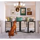Porta de passagem extra larga para cães JSB 244x76 cm