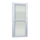 Porta de PVC 216x70cm com 2 Vidros Inferiores Temperados ITEC Brimak Abertura Esquerda