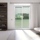 Porta de PVC Integrada de Correr 230x120cm com 2 Vidros Lisos Temperados ITEC Brimak Ambos os Lados