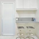 Porta de PVC Palheta 216x70cm ITEC Brimak Abertura Esquerda